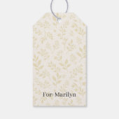 Herfstloof Gouden Tarwe - Neutraal Cadeaulabel (Achterkant)
