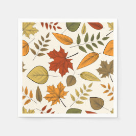 Herfstloof Herfstbladeren Thanksgiving Feest Servetten