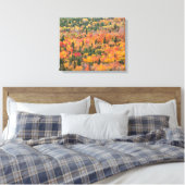 Herfstloof | Keweenaw schiereiland, Michigan Canvas Afdruk (Insitu (Slaapkamer))