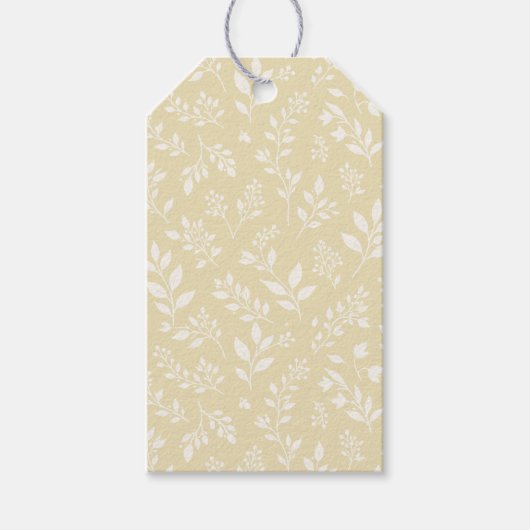 Herfstloof Neutraal - Gouden Tarwe Cadeaulabel (Voorkant)