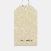 Herfstloof Neutraal - Gouden Tarwe Cadeaulabel (Achterkant)
