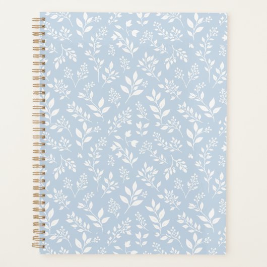 Herfstloof Neutraal - Stofblauw Planner (Voorkant)