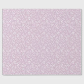 Herfstloof Neutraal - Warm Lila Cadeaupapier (Vlak)
