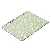 Herfstloof Neutraal - Zachte Olijf Notitieboek (Linkerzijde)
