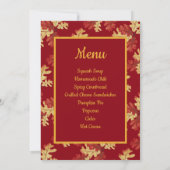 Herfstloof Oogst Open Huis Kaart (Achterkant)