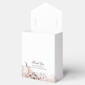 Herfstloof pompoen pastelkleuren dank je bedankdoosjes (Geopend)