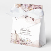 Herfstloof pompoen pastelkleuren dank je bedankdoosjes (Voorkant Zijde)