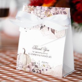 Herfstloof pompoen pastelkleuren dank je bedankdoosjes