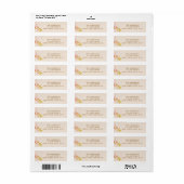 Herfstloof Retouradres  Etiket (Full Sheet)
