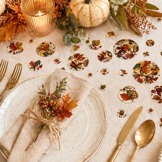 Herfstloof Thanksgiving Herfstbladeren Confetti
