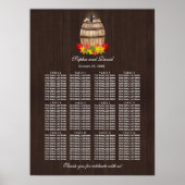 Herfstloof Wijnglaat Vat Wijngaard Zitplaats Grafi Poster (Voorkant)