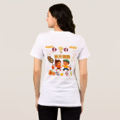 Herfstmaan Elegantie wit Tri-Blend Shirt (Achterkant volledig)
