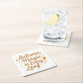 Herfstmagie in elke bladset van papieren Onderzett Kartonnen Onderzetters (Insitu)