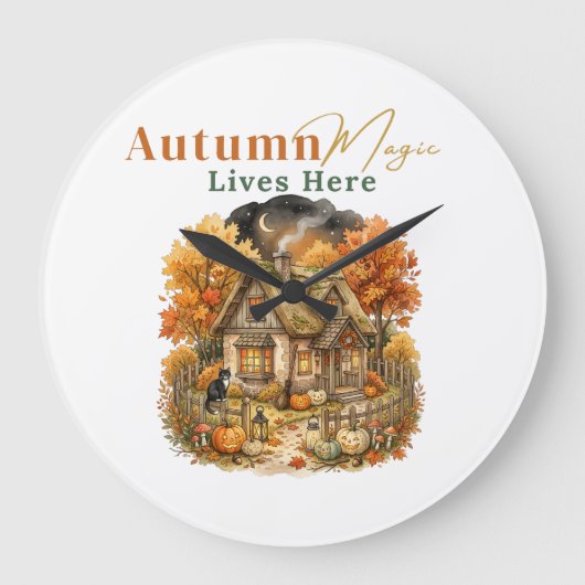 Herfstmagie Leeft Hier Grote Klok (Voorkant)