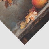 Herfstmandje van fruit tissuepapier (Detail)