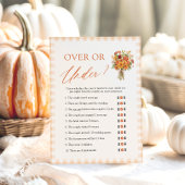 Herfstmarkt Over of Onder Bruiloftsspel Kaart