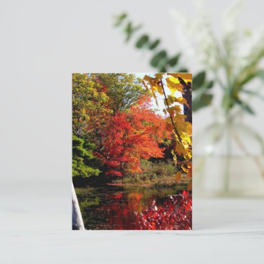 Herfstmeer 4 briefkaart (Staand voorkant)