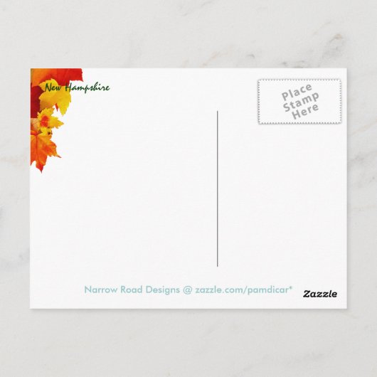 Herfstmeer 4 briefkaart (Achterkant)