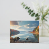 Herfstmeer Briefkaart (Staand voorkant)