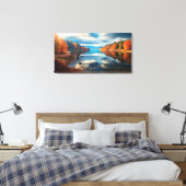 Herfstmeer Canvas Afdruk (Insitu (Slaapkamer))