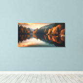 Herfstmeer Canvas Afdruk (Insitu (Houten vloer))