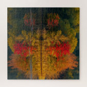Herfstmeer en bomen puzzel (Horizontaal)