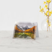 Herfstmeer met aangepaste tekst kaart (Gele Bloem)