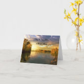 Herfstmeer scène kaart (Gele Bloem)