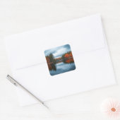 Herfstmeer Vierkante Sticker (Envelop)