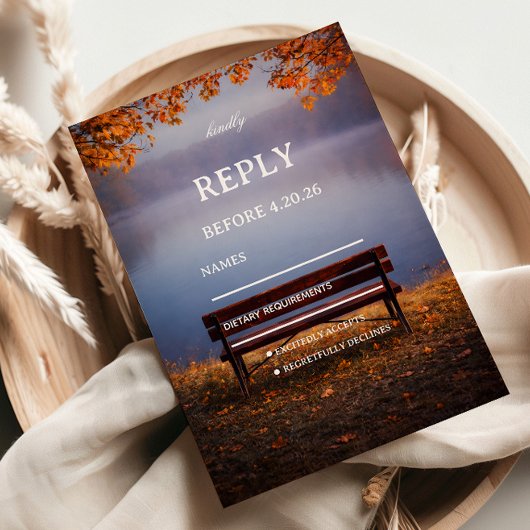 Herfstmeerbankreactie RSVP Kaartje