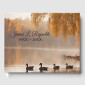 Herfstmeervogels Met Boom Gastenboek (Voorkant)