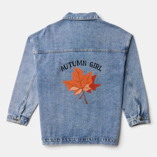 HERFSTMEISJE DENIM JACKET (Achterkant)