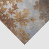 Herfstmeisje met slapende vos-tissuepapier tissuepapier (Detail)