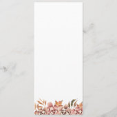 Herfstmenu met Pompoen Menu (Achterkant)