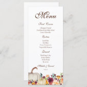 Herfstmenu, Thanksgiving-menu, Friendsgiving-menu Menu (Voorkant / Achterkant)