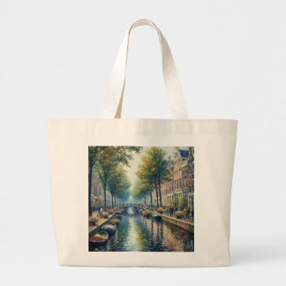 Herfstmiddag aan het kanaal - Canvas tas