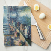 Herfstmiddag aan het kanaal - Keukenhanddoeken (Quarter Fold)