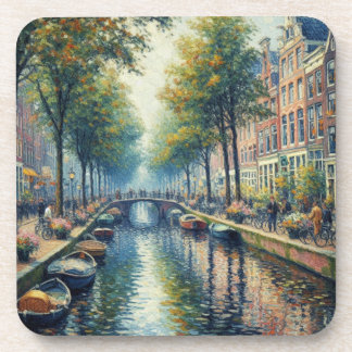 Herfstmiddag aan het kanaal - Onderzetters