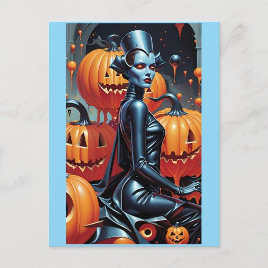 Herfstmode's Weekend Heksenkoningin Briefkaart (Voorkant)