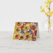 Herfstmoeders uit Gertie's tuin Kaart (Gele Bloem)