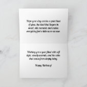 Herfstmos in zonneschijn - aangepaste verjaardagsf kaart (Binnen)