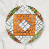 HERFSTMOZAÏEK 2"Ronde Garen Labels (Achterkant)