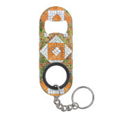 HERFSTMOZAÏEK Sleutelhanger Flesopener Mini Flessenopener (Achterkant)