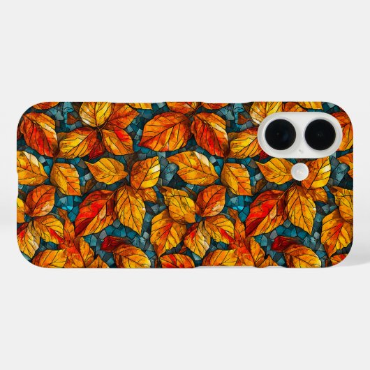 Herfstmozaïekpatroon Case-Mate iPhone Case (Achterkant (horizontaal))