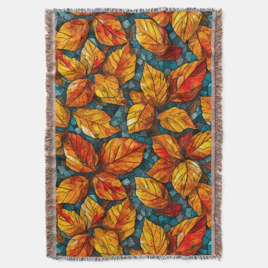 Herfstmozaïekpatroon Deken (Voorkant Verticaal)