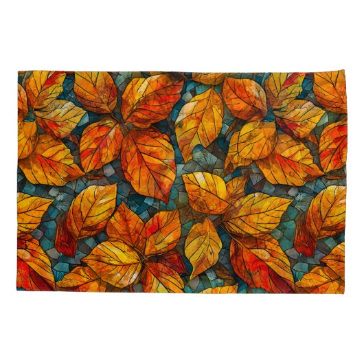 Herfstmozaïekpatroon Kussensloop (Achterkant)