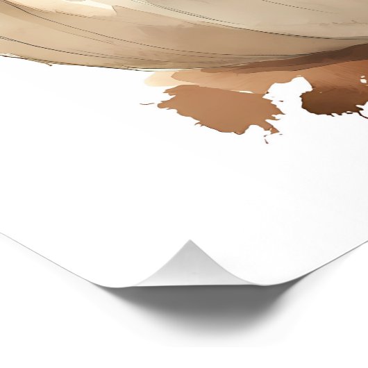 Herfstmuur kunst, pompoen Herfst decor Perfect Poster (Hoek)