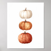 Herfstmuur kunst, pompoen Herfst decor Poster (Voorkant)