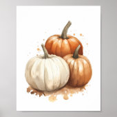 Herfstmuur kunst, pompoen Herfst decor Poster (Voorkant)