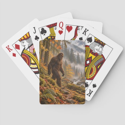 Herfstnevel Bigfoot Speelkaarten (Achterkant)